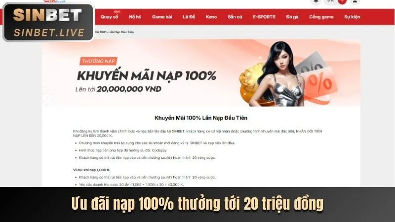 Ưu đãi đăng ký mới tại 28BET